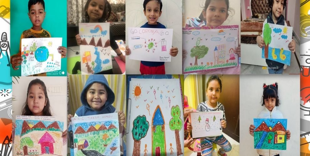 Drawing competition creating awareness of air pollution conducted